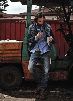 Esquire Singapore April 2015 Denim Fashion Editorial Michael Layr 005