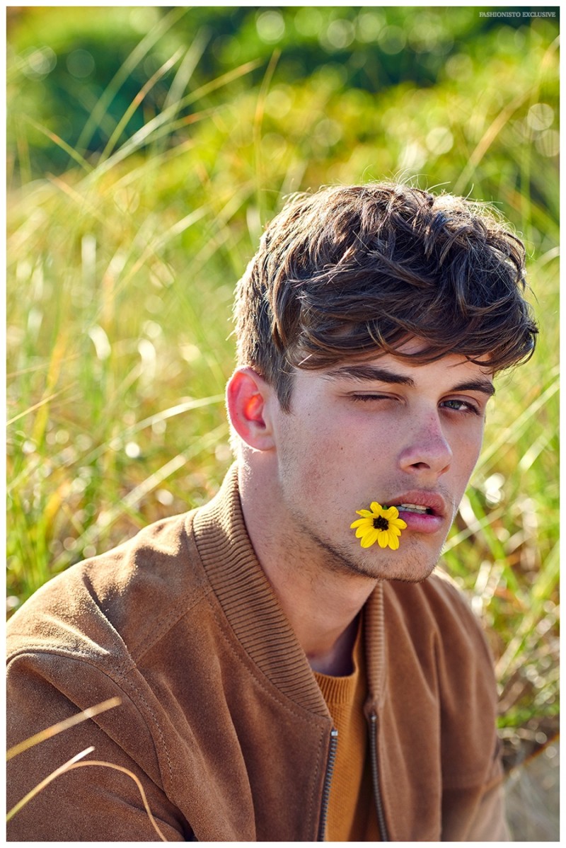 Jack wears jacket Topman, vest Oliver Spencer and shorts Acne Studios.