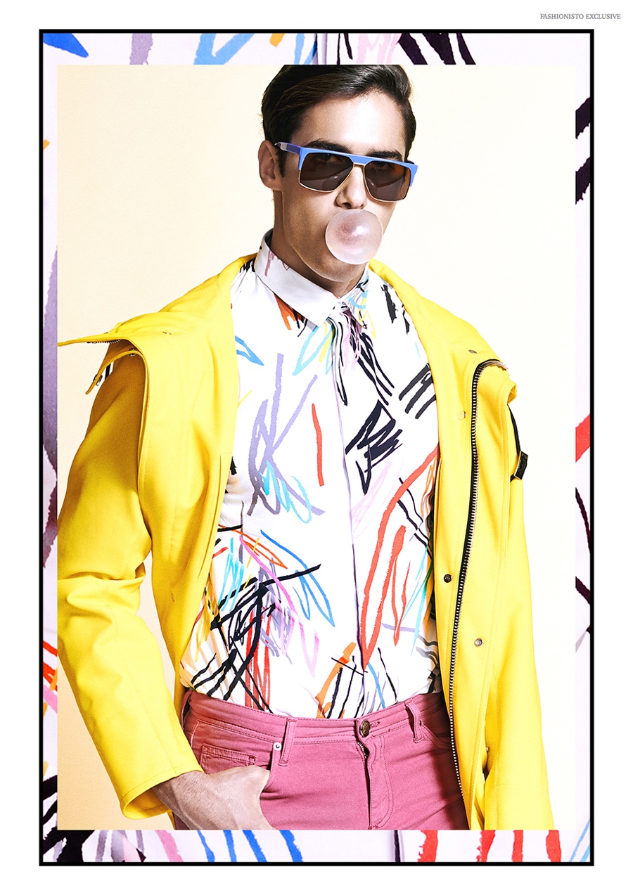 Exclusive: Julio in Fashions That Pop for Nicolás Ruivo Shoot