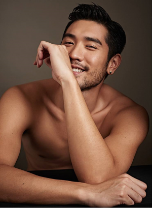 Godfrey Gao Shirtless Harpers Bazaar Men Thailand Spring Summer 2015 Cover Photo Shoot 002