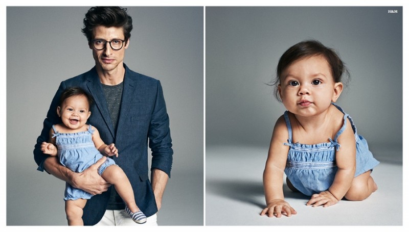 Jonas Mason celebrates Father's day with H&M.