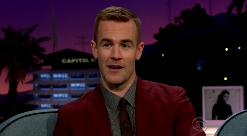 James Van Der Beek on The Late Late Show with James Corden.