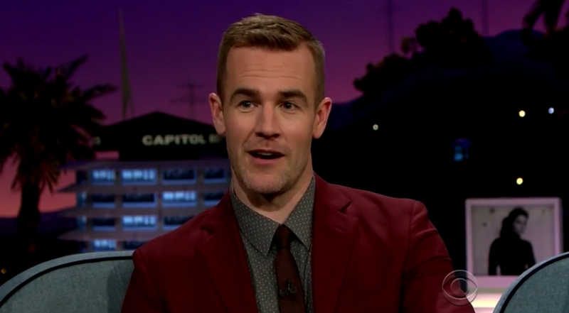 James Van Der Beek on The Late Late Show with James Corden. » James Van Der Beek Talks Being Busted with 'Dawson's Creek' Porno Parody James Van Der Beek on The Late Late Show with James Corden.