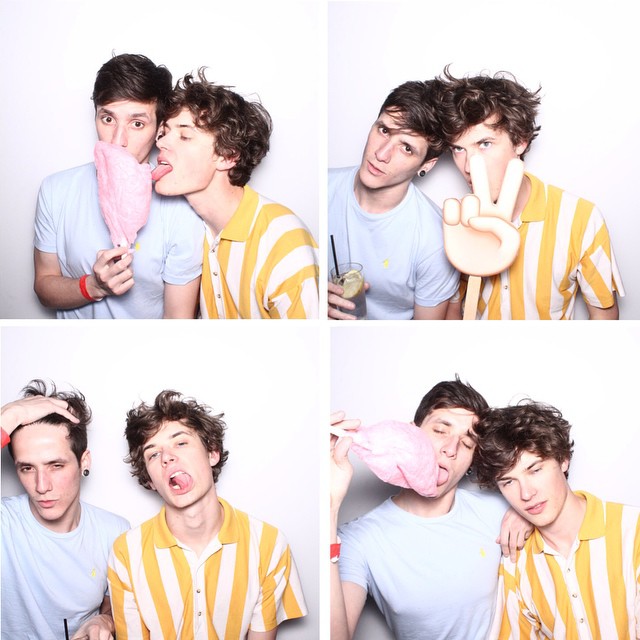 Jarlos (Carlos Santolalla and John Tuite) hit the photo booth for infectious images. 