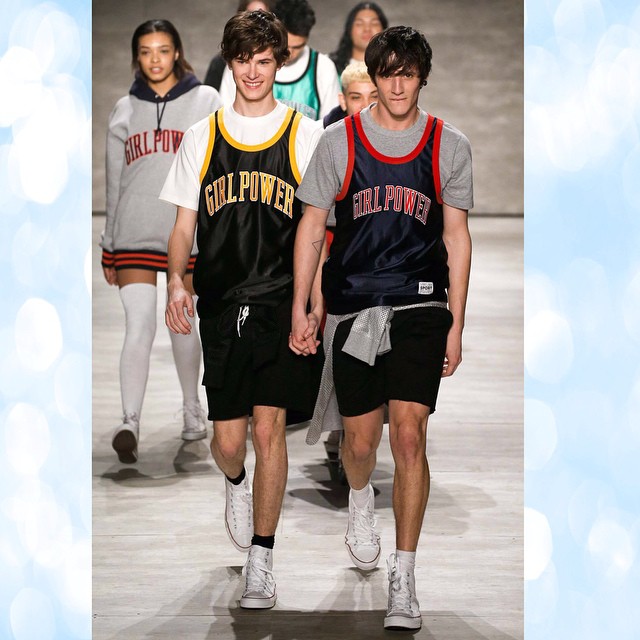 Jarlos (Carlos Santolalla and John Tuite) hit the catwalk for VFILES during New York Fashion Week.