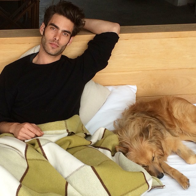 Jon Kortajarena relaxes in bed.