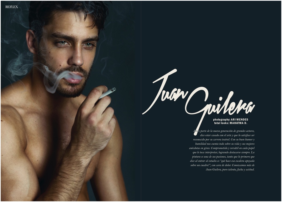 Juan Guilera Appears in April 2015 Reflex Homme Photo Shoot