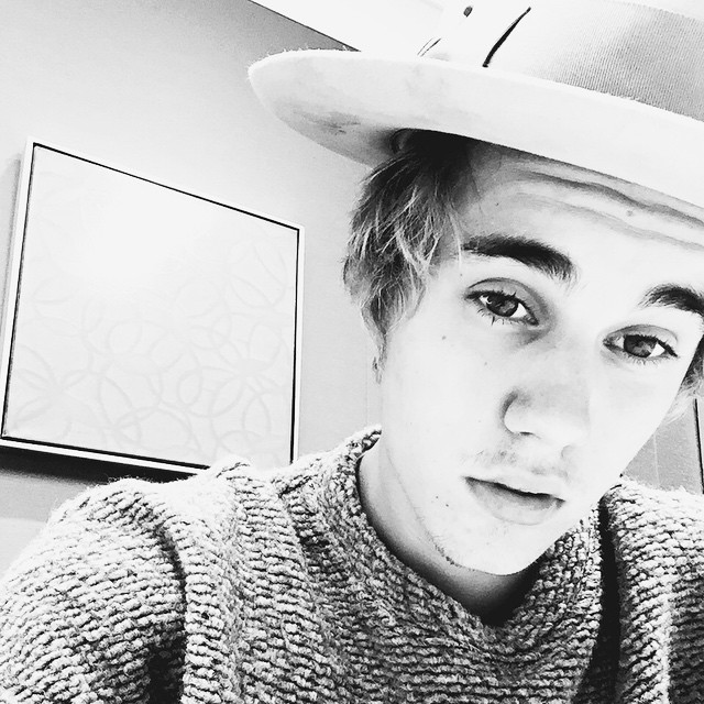 Justin Bieber pictured in one of his favorite hats