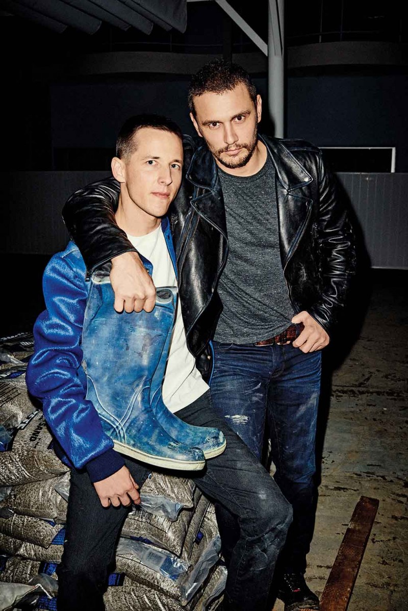 Justin Kelly and James Franco for BlackBook.