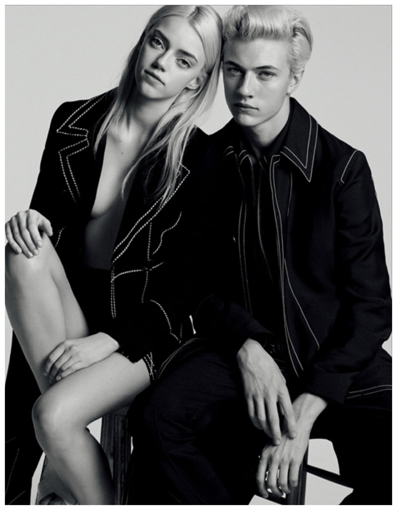 Lucky and Pyper pose in Prada.
