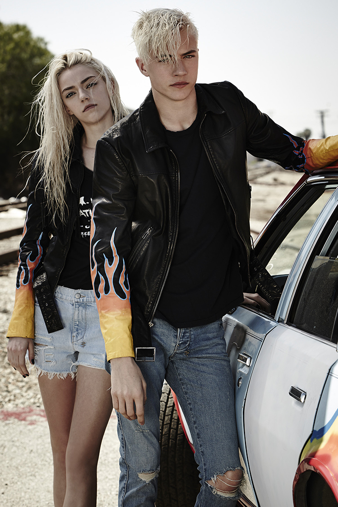Lucky Blue Smith is joined by his sister Pyper America for the campaign.