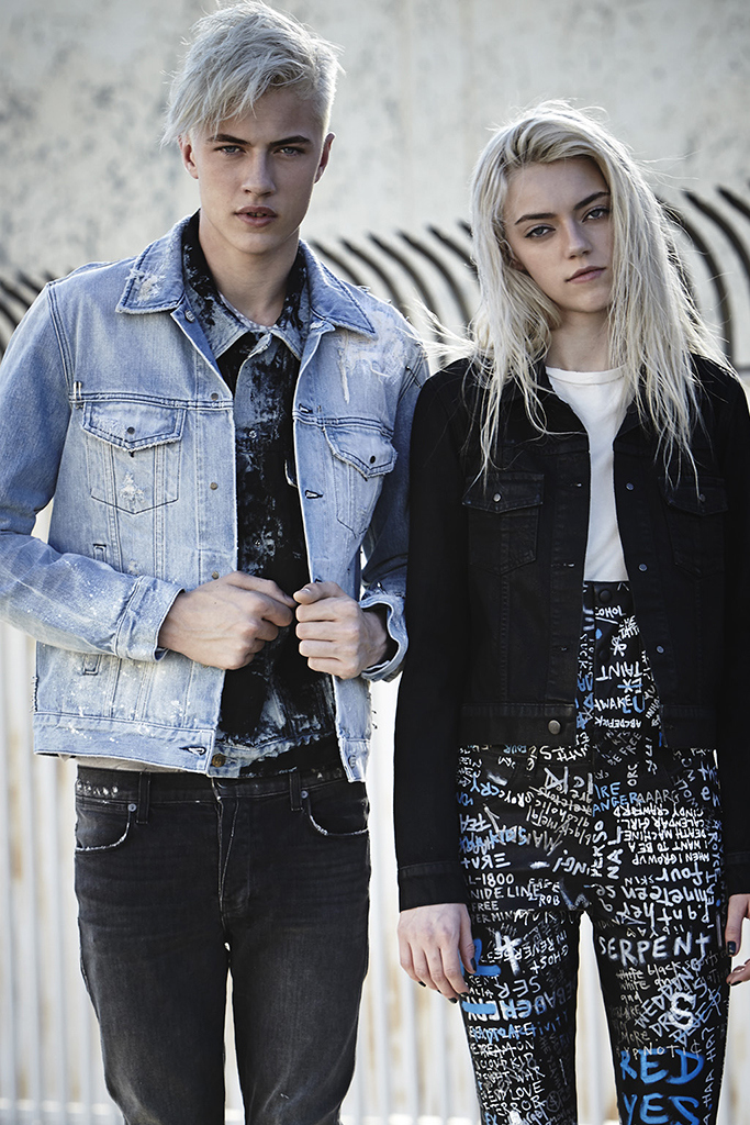 Lucky and Pyper play it cool in Ksubi denim.