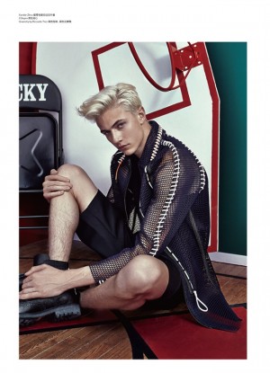 Lucky Blue Smith Modern Weekly China 2015 Cover Photo Shoot 007