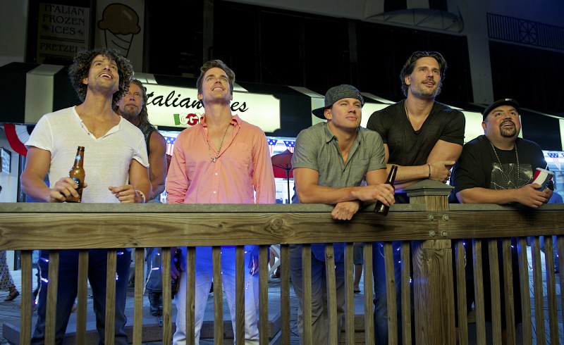 Magic Mike XXL castmates Adam Rodriguez, Matt Bomer, Channing Tatum and Joe Manganiello