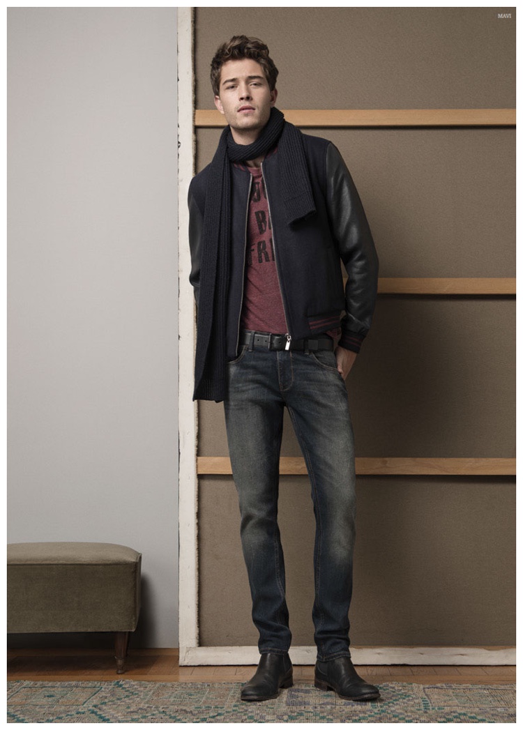 Francisco Lachowski & Arran Sly Don Denim for Mavi Fall/Winter 2015 ...