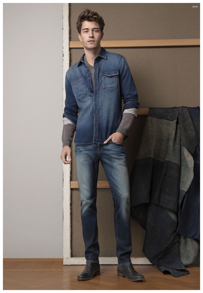 Francisco Lachowski & Arran Sly Don Denim for Mavi Fall/Winter 2015 ...