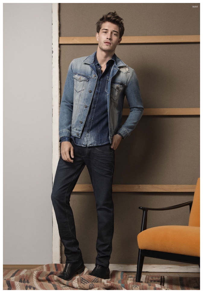 Francisco Lachowski & Arran Sly Don Denim for Mavi Fall/Winter 2015 ...