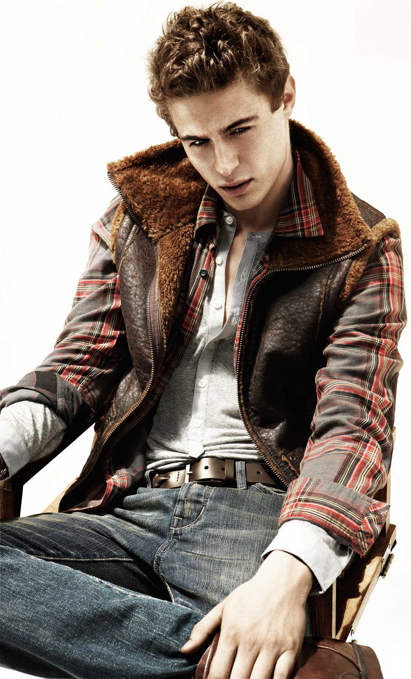 Fresh to the scene, Jeremy Iron's son Max played model for Mango's fall 2009 campaign.