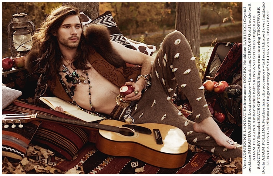 Mens Bohemian Style Zebedee Row Spook Fashion Editorial 006