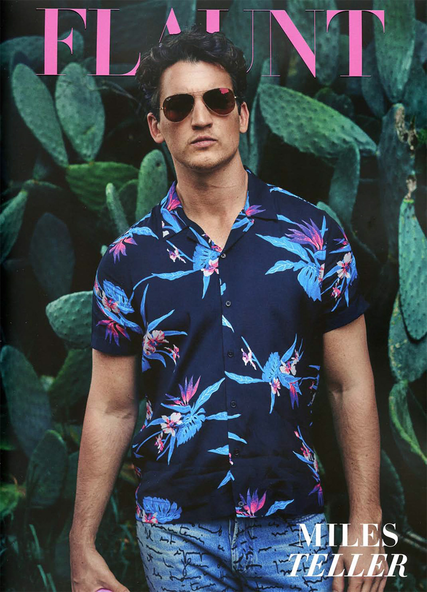 Miles Teller Flaunt 2015 Cover