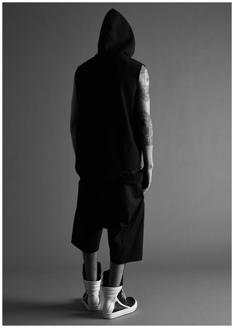 Givenchy 17 Cotton Sleeveless Sweatshirt, Rick Owens Basket Swinger Cotton-Blend Shorts and Geobasket Leather Sneakers