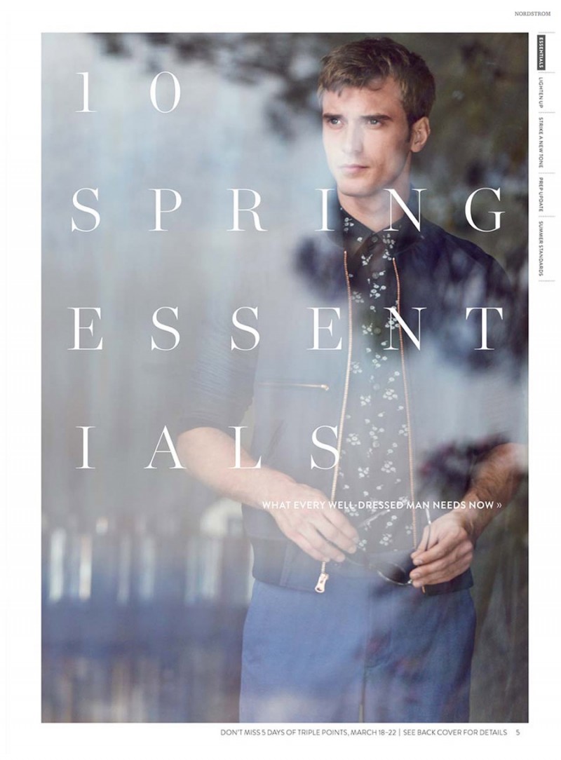 Nordstrom highlights ten spring 2015 menswear essentials.