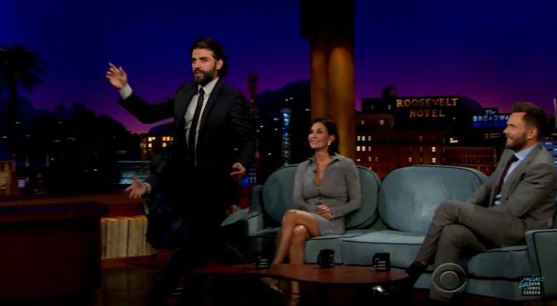 Oscar Isaac is the star attraction as he shows the audience his best disco moves.