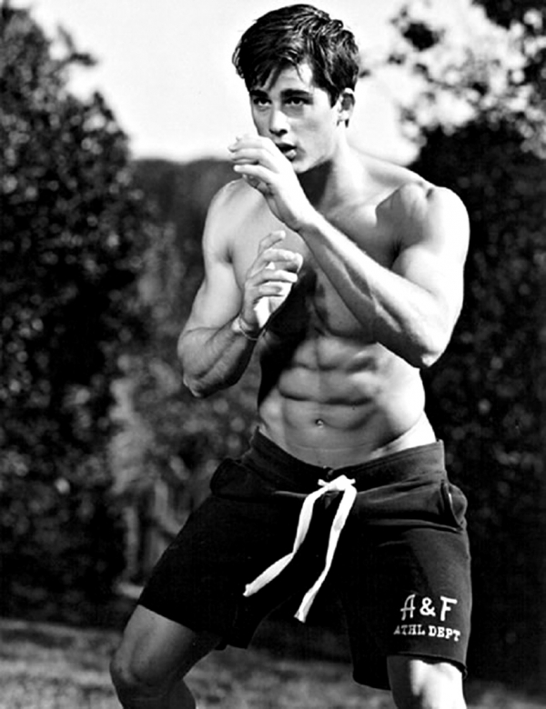 Pietro Boselli Abercrombie and Fitch Campaign Shoot