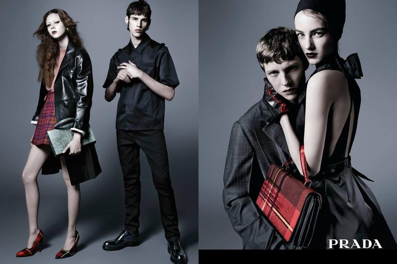 Models Louis Bauvir, Maartje Verhoef, Natalie Westling and Tim Schuhmacher