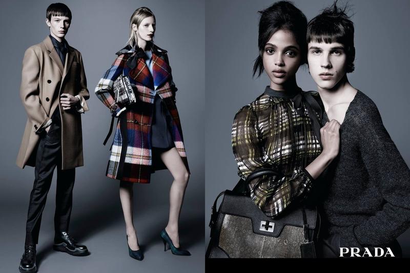 Models Artur Chruszcz, Aya Jones, Finnlay Davis and  Julia Nobis