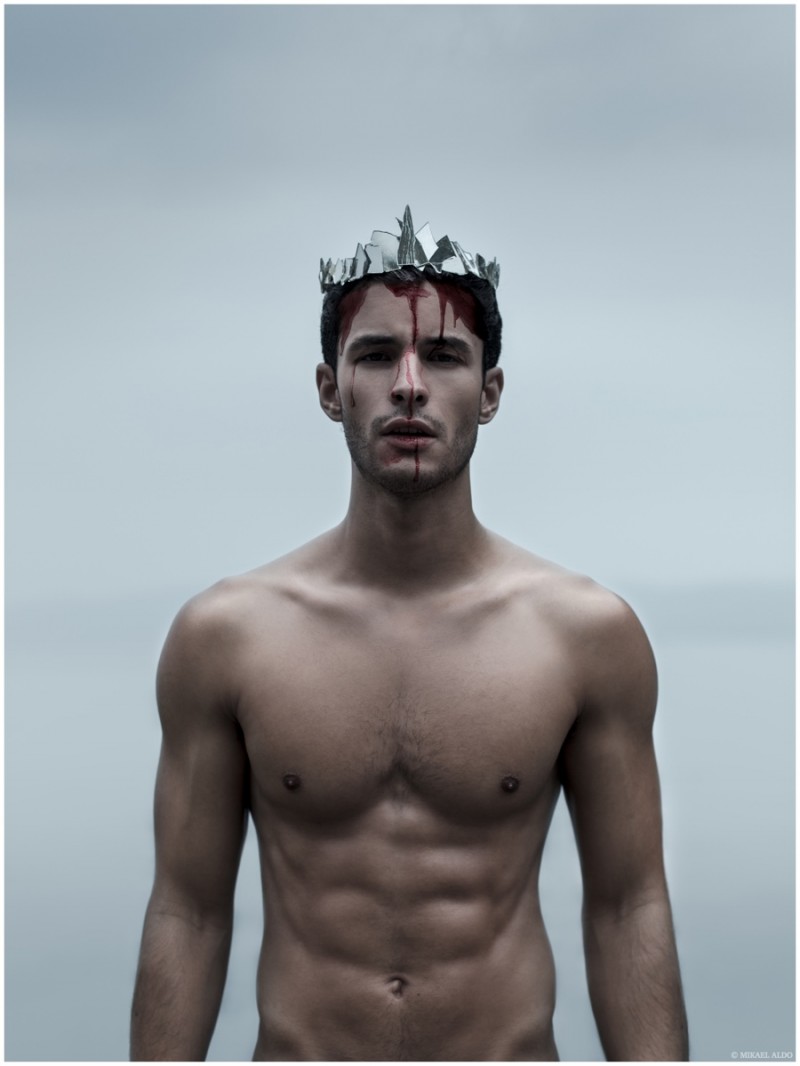 Renato Freitas poses for a haunting image in a deadly crown.