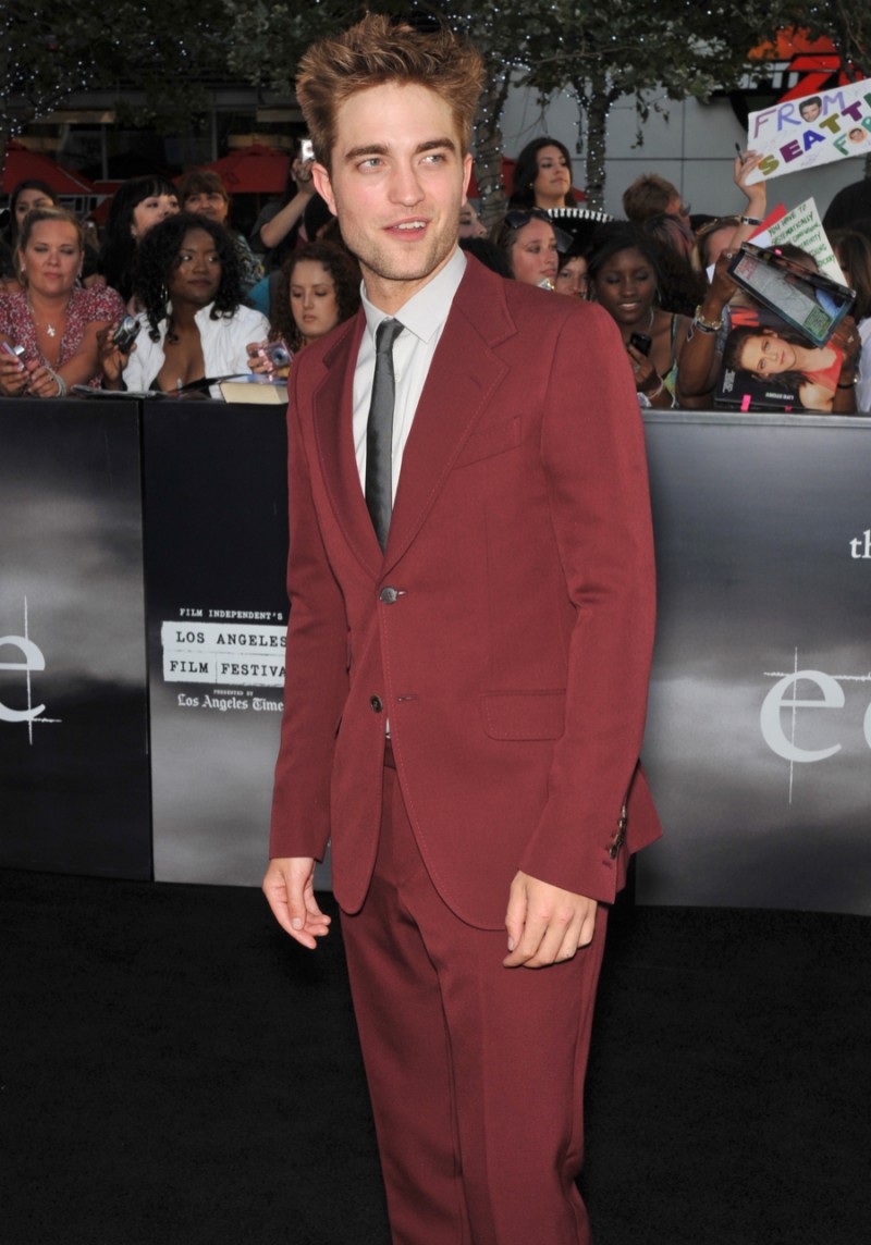 Robert Pattinson at the premiere of his new movie "The Twilight Saga: Eclipse" at the Nokia Theatre at L.A. Live. June 24, 2010 Los Angeles, CA.