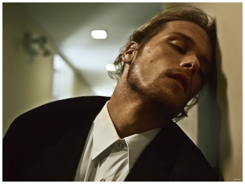 Sam Heughan photographed in New York City for Interview. » Sam Heughan Appears in Interview Photo Shoot, Talks 'Game of Thrones' + 'Outlander' Sam Heughan photographed in New York City for Interview.