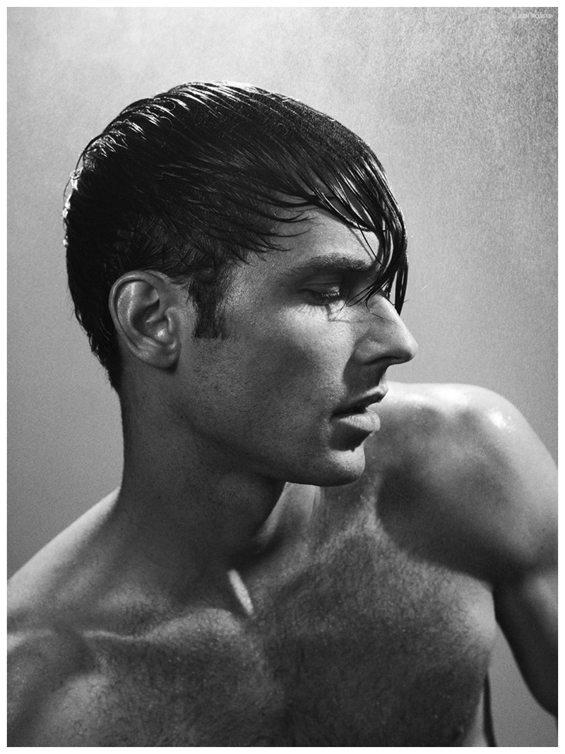 Unwind: Samuel Trepanier Rocks Wet Men's Hairstyles  The 