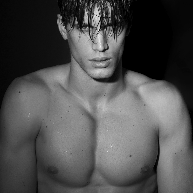 Santiago Ferrari Sports Wet Hair for Ruben Tomas Shoot