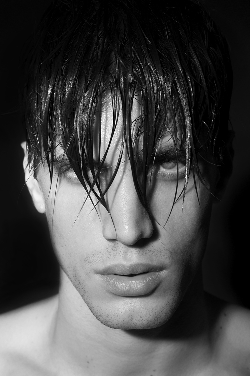 Santiago Ferrari Sports Wet Hair for Ruben Tomas Shoot 