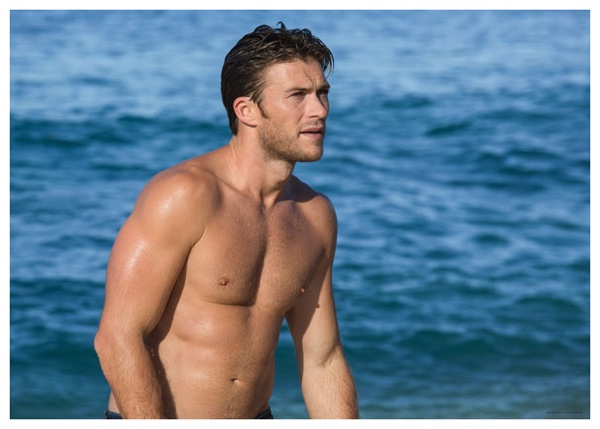 Scott Eastwood behind the scenes for his Davidoff Cool Water campaign shoot