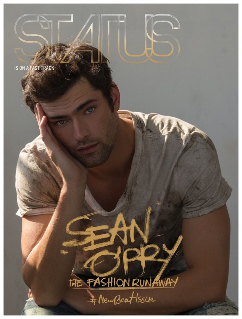 Sean O'Pry covers Status magazine