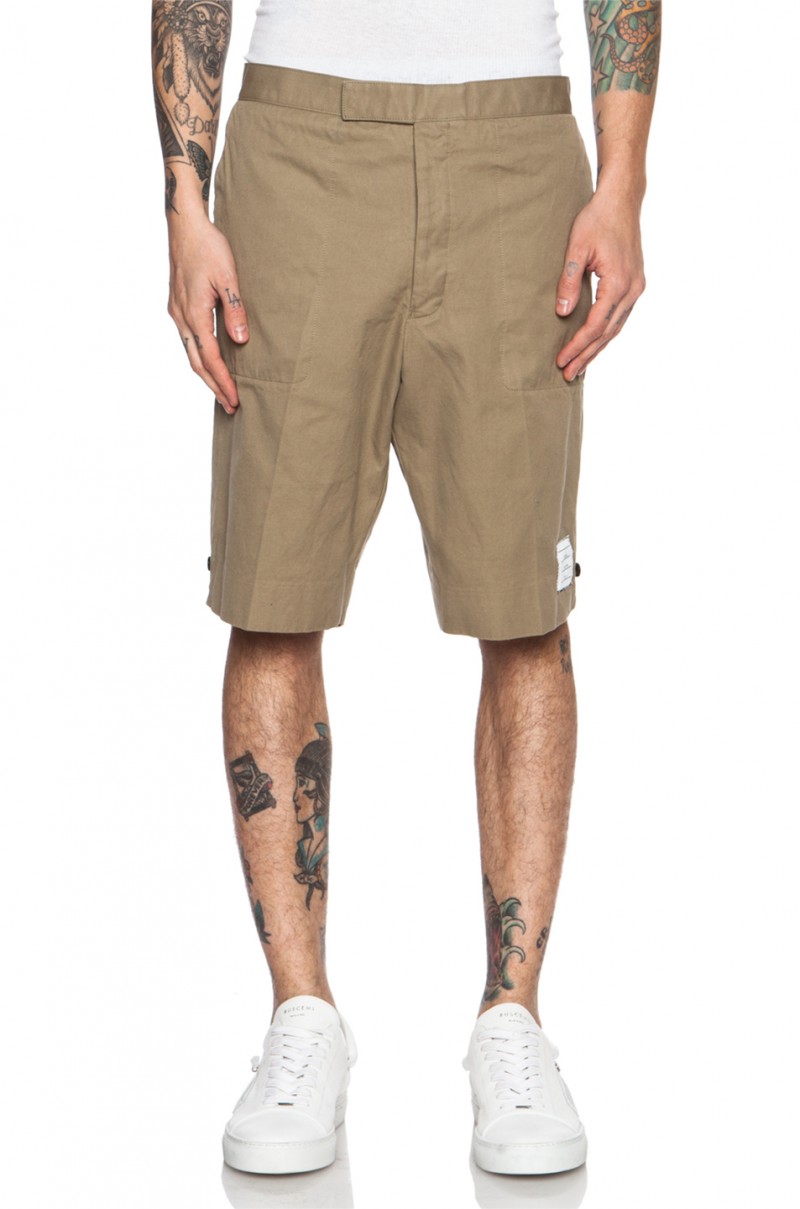 Thom Browne Back Strap Cotton Shorts