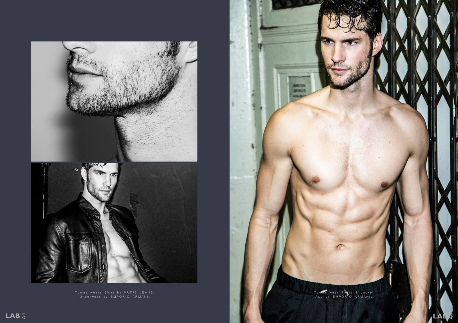 Tomas Skoloudik Strips Down for Lab A4 Shoot
