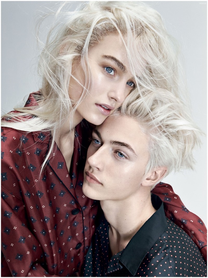 Maartje Verhoef and Lucky Blue Smith