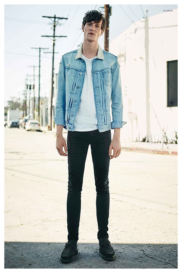 Matthew Hitt mixes denim for an easy look.