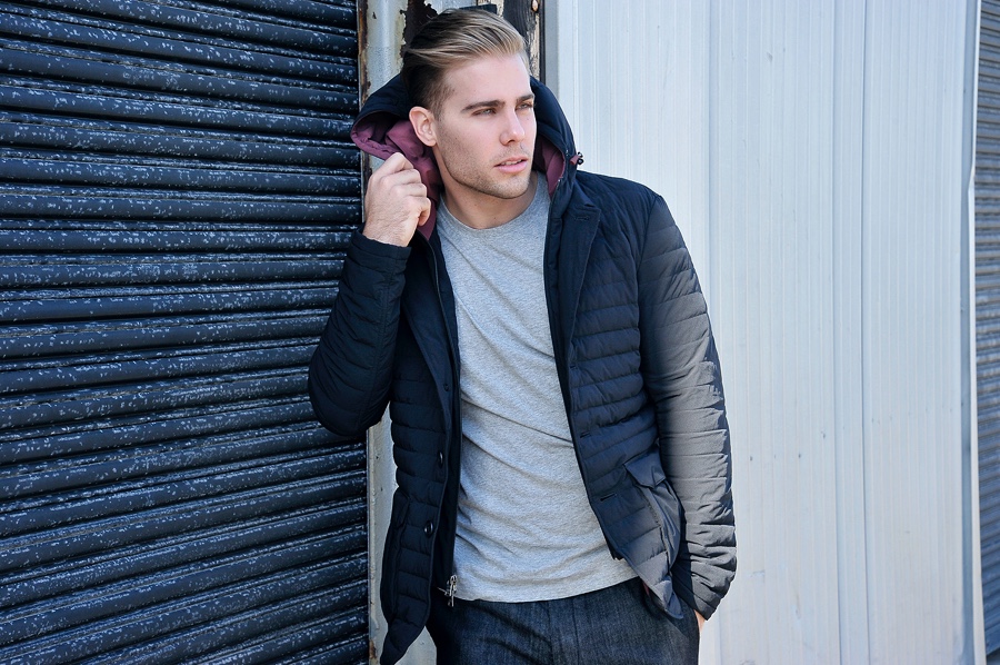 Benji Condie Models Armani Exchange Black Edition Fashions