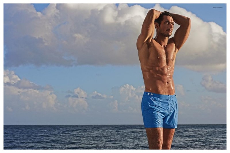 David Gandy Shirtless Swimwear Marks & Spencer