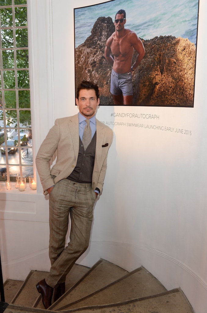 David Gandy plays host to an exclusive preview of his new swimwear range for Marks & Spencer.