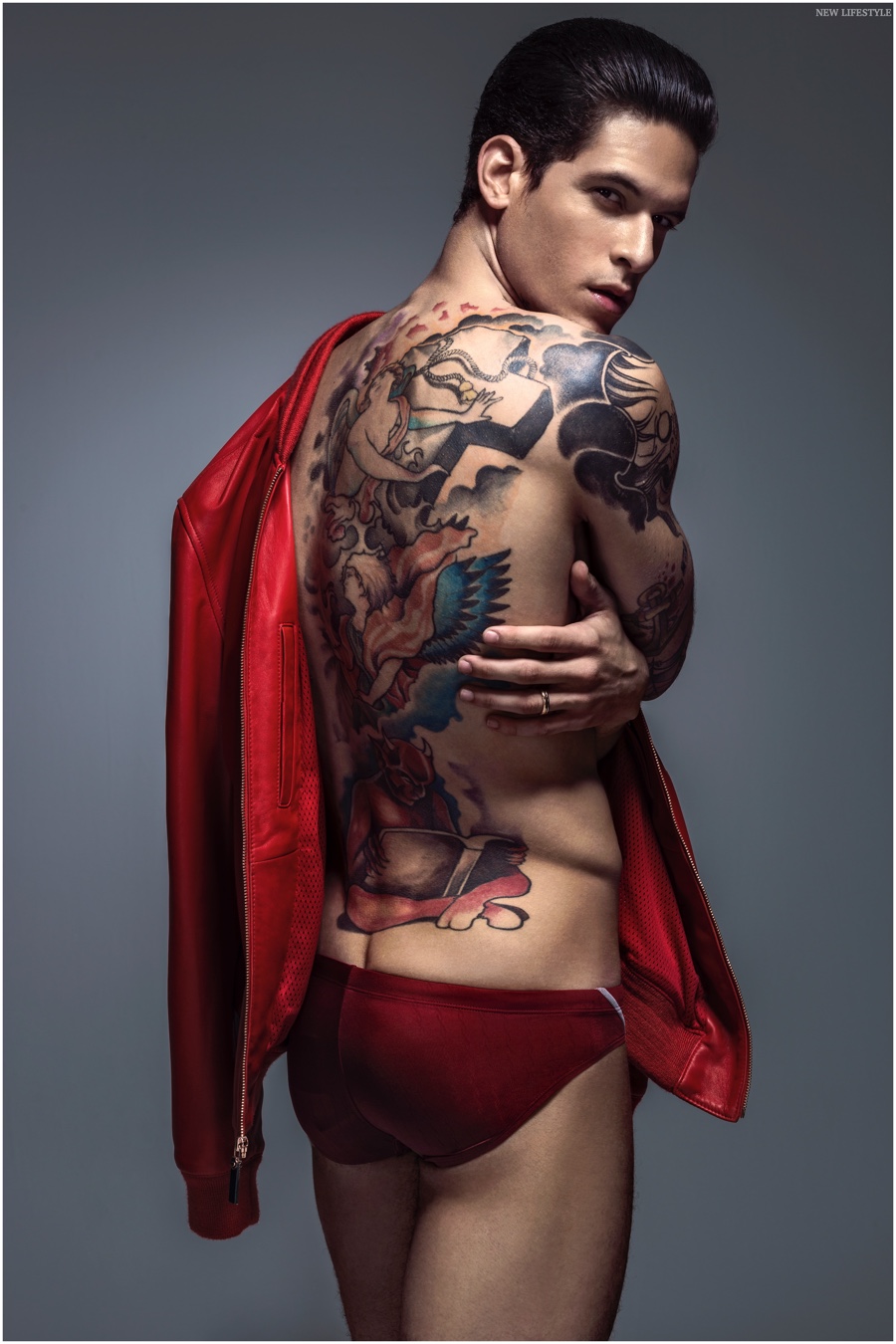 Diego Fragoso Shows Off Tattoos in New Lifestyle Summer 2015 Cover Shoot