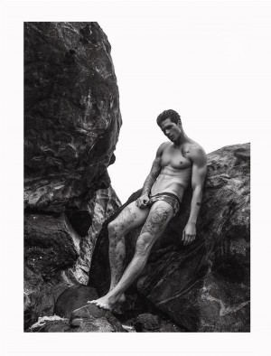 Diego Fragoso Shirtless Attitude June 2015 Fashion Editorial Swimwear 005