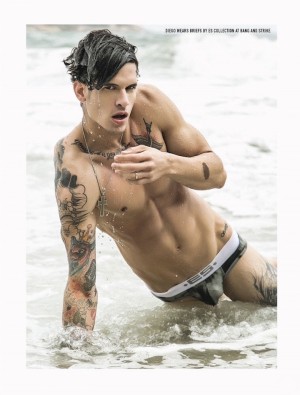 Diego Fragoso Models Swimwear for Attitude Shoot