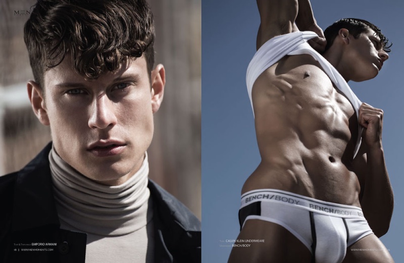 Calvin Klein underwear is spotlighted in the feature