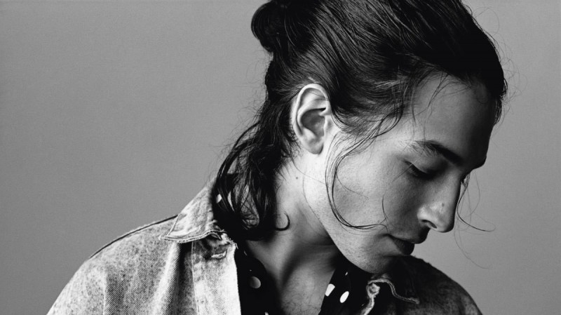 Ezra Miller poses for the pages of i-D's 35th anniversary issue.